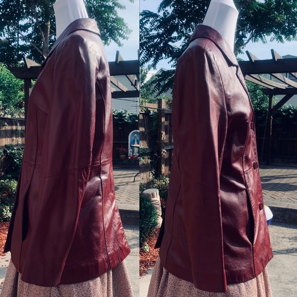 WILSON LEATHER Notch Collar Leather Jacket - Picture 2 of 5